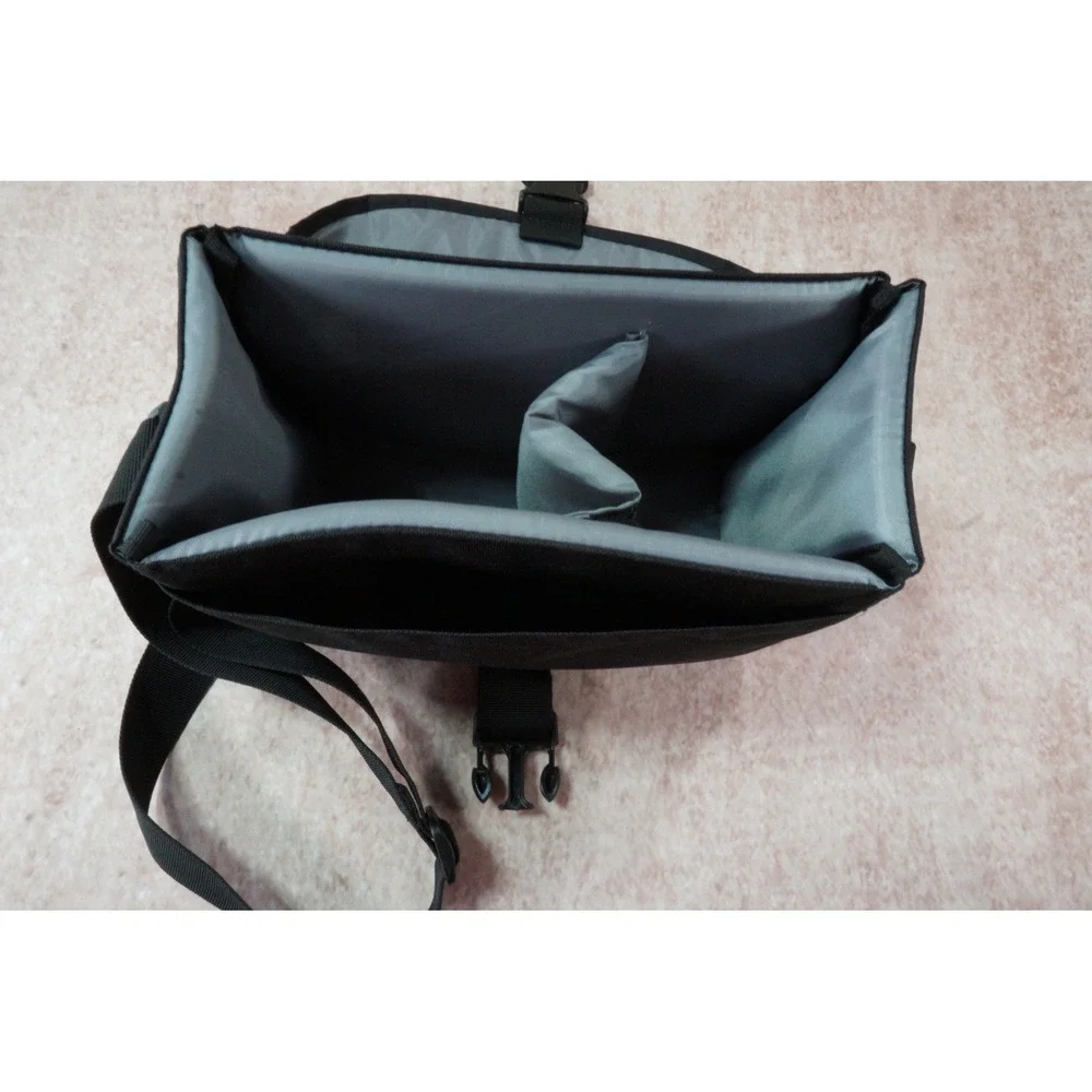 Canon DSLR Camera Gadget Bag Black Padded Case Shoulder Strap Dividers